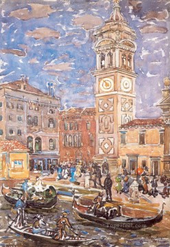 街並み Painting - サンタ・マリア・フォルモザ後印象派 モーリス・プレンダーガスト ヴェネツィア